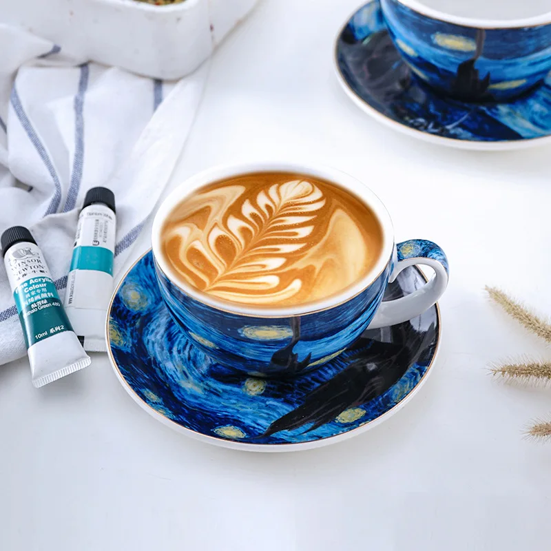 Star European small luxury coffee cup and dish set latte flower cappuccino afternoon tea mug
Star European small luxury coffee cup and dish set latte flower cappuccino afternoon tea mug