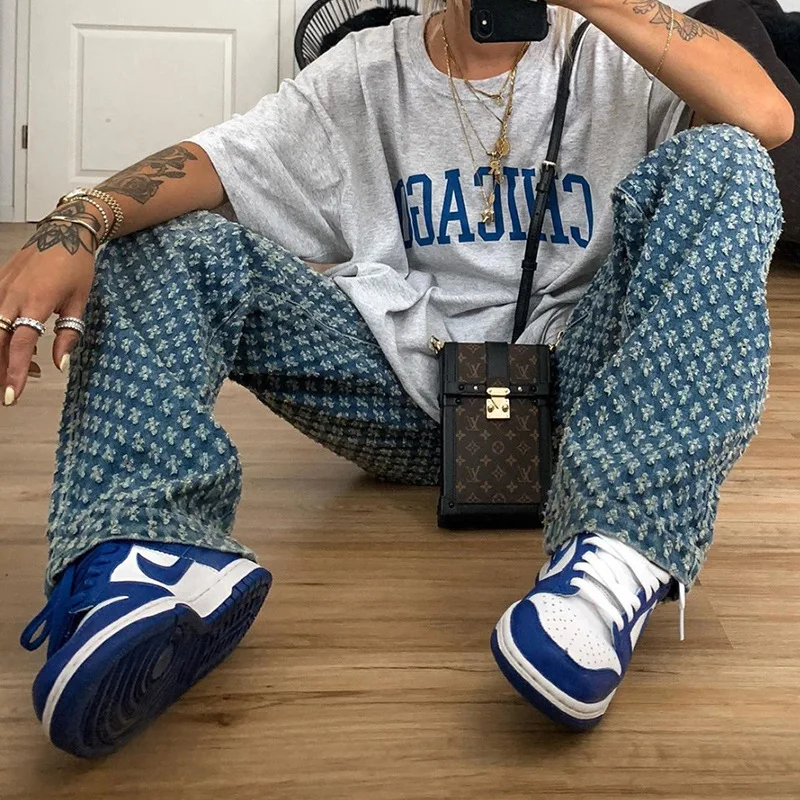 2021 Fall Pants High-waisted Trousers Wide-legged Holes Pants Cool Girl All-match Jeans Thin Jeans Women Fully Hollow Trousers
2021 Fall Pants High-waisted Trousers Wide-legged Holes Pants Cool Girl All-match Jeans Thin Jeans Women Fully Hollow Trousers