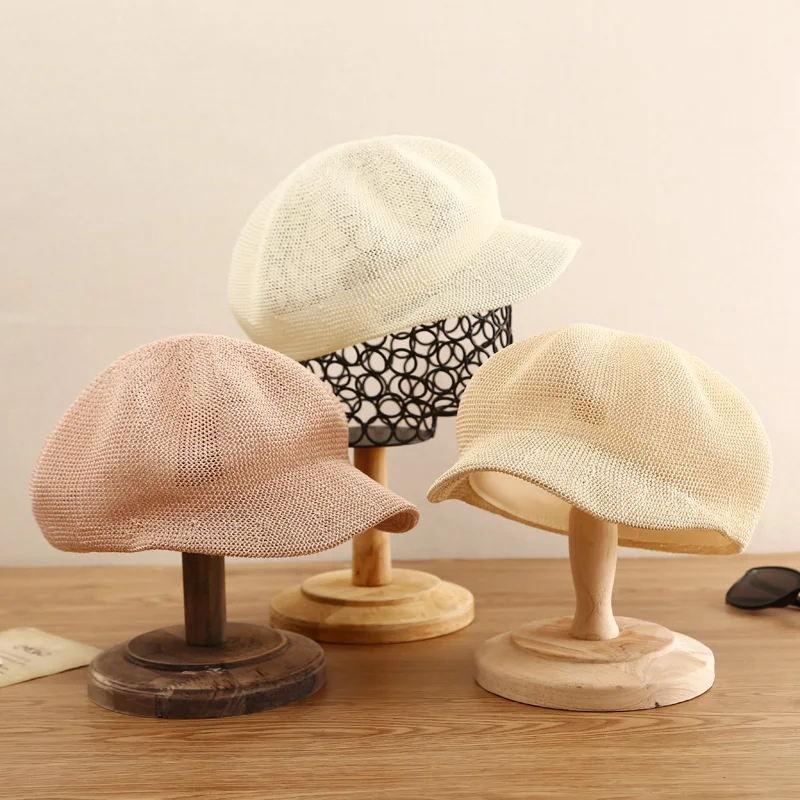 Spring Summer Style Retro Casual Mixed Color Straw Beret Hat Woven Breathable Beret Female Painter Cap Fashion Sun Hat 
Spring Summer Style Retro Casual Mixed Color Straw Beret Hat Woven Breathable Beret Female Painter Cap Fashion Sun Hat