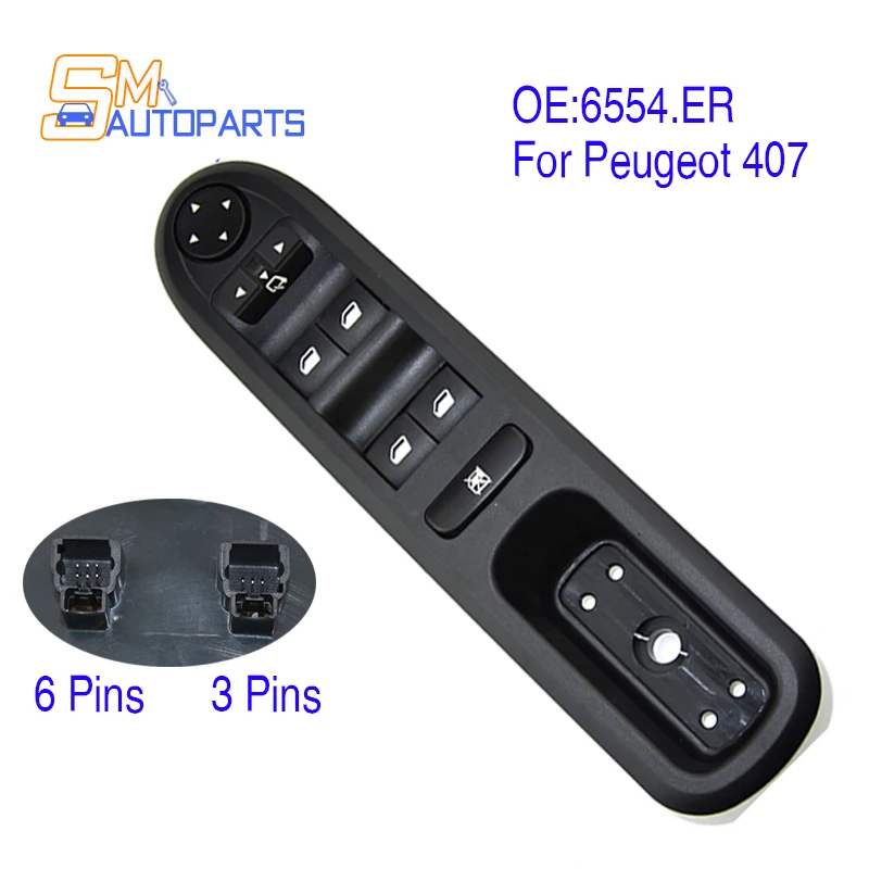 6554.ER Front Left Electric Power Window Control Switch For Peugeot 407 SW 2004-2010 96468704XT 6554ER 6554 ER Car Accessories
6554.ER Front Left Electric Power Window Control Switch For Peugeot 407 SW 2004-2010 96468704XT 6554ER 6554 ER Car Accessories