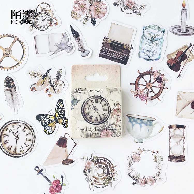 1 Box Stationery Stickers Seal Decorative Stickers Scrapbooking Diary Diy Journal Plant Clock Travel Retro Stickers
1 Box Stationery Stickers Seal Decorative Stickers Scrapbooking Diary Diy Journal Plant Clock Travel Retro Stickers