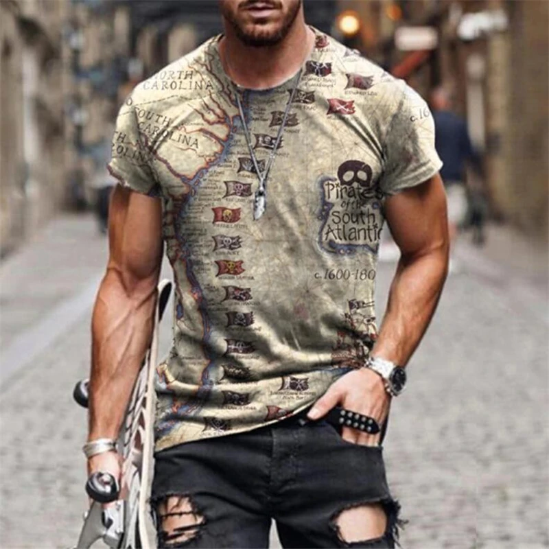 2021 Men's T-shirt Large Size Summer Fashion 3D Street Print Casual Shirt Men's Personality Short Sleeve 
2021 Men's T-shirt Large Size Summer Fashion 3D Street Print Casual Shirt Men's Personality Short Sleeve