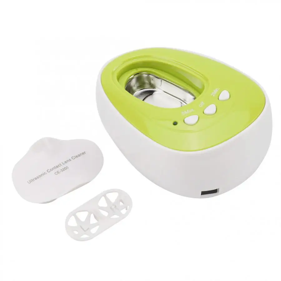 

Contact Lens Ultrasonic Cleaner Mini Auto Eye Protein Cleaning Machine Bath Sonic Washer with USB Connector CE 3200