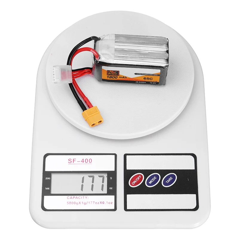 ZOP Power 14.8V 1800mAh 65C 4S Lipo Battery For URUAV UR65 65mm FPV RC Racing Drone Accessories Spare Parts w/ XT60 Plug
ZOP Power 14.8V 1800mAh 65C 4S Lipo Battery For URUAV UR65 65mm FPV RC Racing Drone Accessories Spare Parts w/ XT60 Plug
