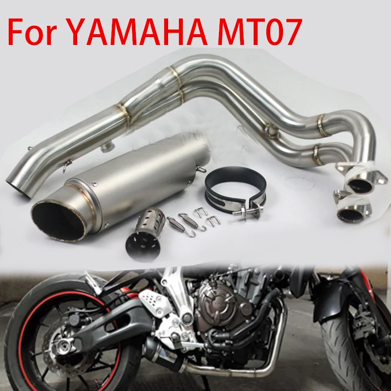 Для YAMAHA MT-07 MT07 FZ07 мотоциклетная полная выхлопная система модифицированный глушитель глушителя дБ убийца Передняя средняя Соединительная т...
Для YAMAHA MT-07 MT07 FZ07 мотоциклетная полная выхлопная система модифицированный глушитель глушителя дБ убийца Передняя средняя Соединительная т...