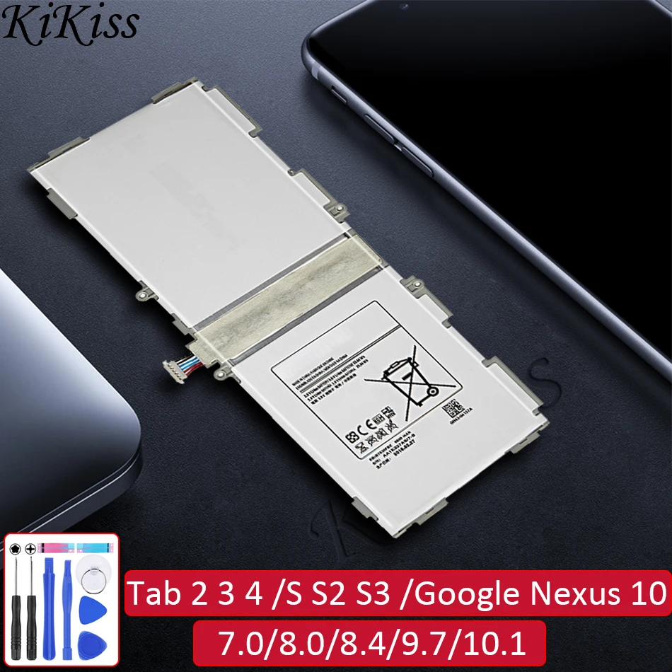 Аккумулятор для Samsung Galaxy Tab 2 3 4 S S2 S3 7,0 8,0 8,4 9,7/Google Nexus 10 GT-P8110 SM 10,1 T535 T705 T801 T805 T537
Аккумулятор для Samsung Galaxy Tab 2 3 4 S S2 S3 7,0 8,0 8,4 9,7/Google Nexus 10 GT-P8110 SM 10,1 T535 T705 T801 T805 T537