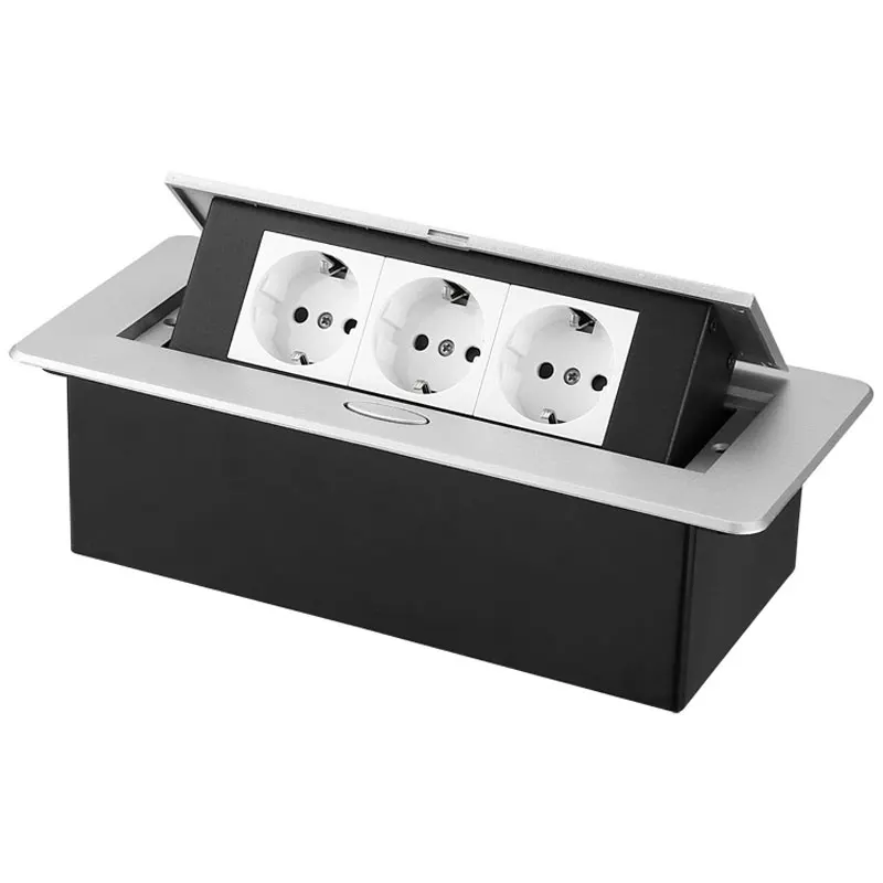 CXFG EU Standard Desktop Socket 3 Way Power Socket 45 Model Office Kitchen Cabinet Aluminum Panel Socket Hidden Socket
CXFG EU Standard Desktop Socket 3 Way Power Socket 45 Model Office Kitchen Cabinet Aluminum Panel Socket Hidden Socket