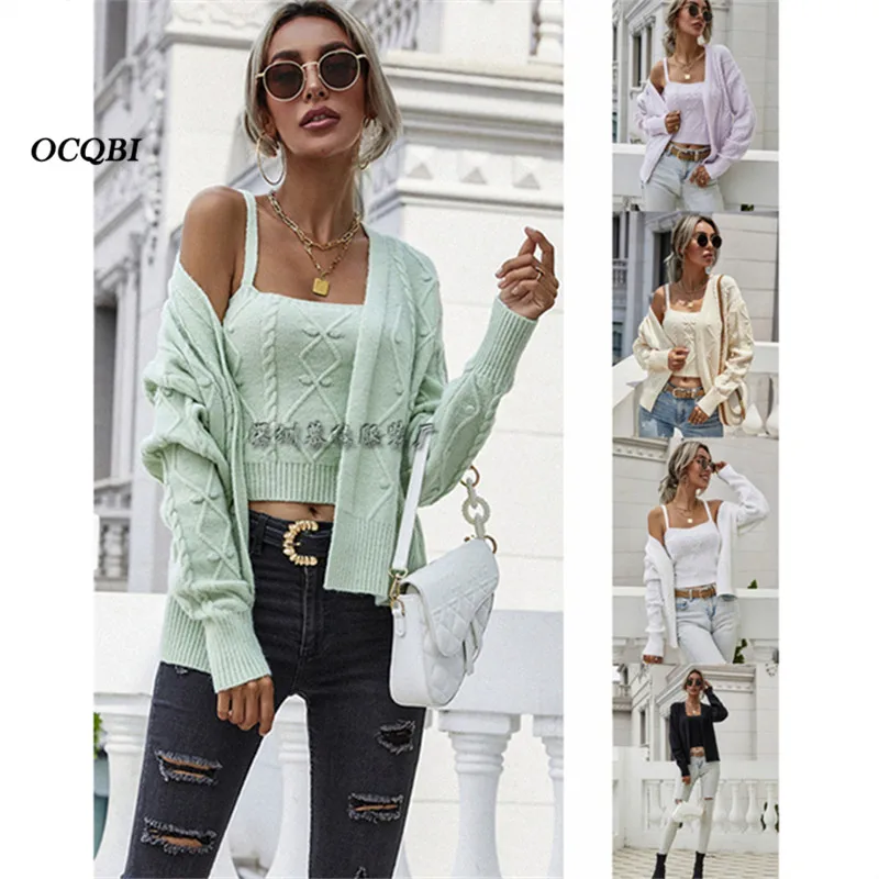 2 Pieces Set Women Winter Sweater Clothes Set 2021 Cropped Sweater Fashion Casual Pullover Sweater
2 Pieces Set Women Winter Sweater Clothes Set 2021 Cropped Sweater Fashion Casual Pullover Sweater