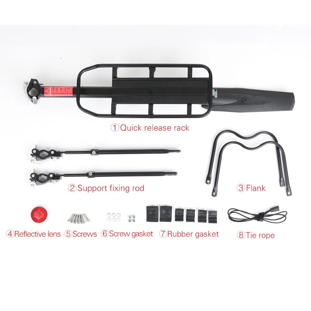 2020 New Bicycle Luggage Carrier Cycling Seatpost Bag Holder Stand Cargo Rear Rack Shelf for 20-29 inch bike with Install Tools
2020 New Bicycle Luggage Carrier Cycling Seatpost Bag Holder Stand Cargo Rear Rack Shelf for 20-29 inch bike with Install Tools