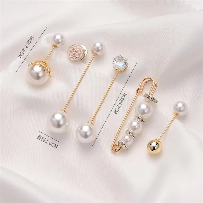Pearl Pin Brooch Scarf Clips Badge Jewelry Accessories for Shirt Sweater Cardigan Overcoat Decoration
Pearl Pin Brooch Scarf Clips Badge Jewelry Accessories for Shirt Sweater Cardigan Overcoat Decoration
