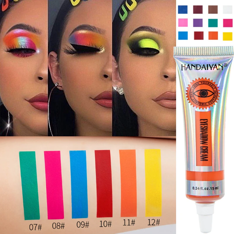 12 color Neon Eyeshadow Cream Eye Paint Palette Long Lasting Non-Fading Matte Eyeshadow Cream Female Eye Makeup Beauty Cosmetics
12 color Neon Eyeshadow Cream Eye Paint Palette Long Lasting Non-Fading Matte Eyeshadow Cream Female Eye Makeup Beauty Cosmetics