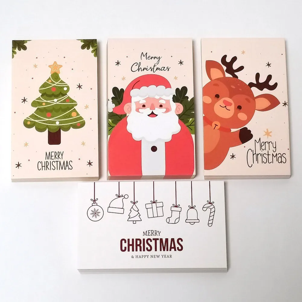 50Pcs Merry Christmas Cards Happy New Year Greeting Card With Cute Christmas Kerst Navidad Christmas Decoration 2022
50Pcs Merry Christmas Cards Happy New Year Greeting Card With Cute Christmas Kerst Navidad Christmas Decoration 2022