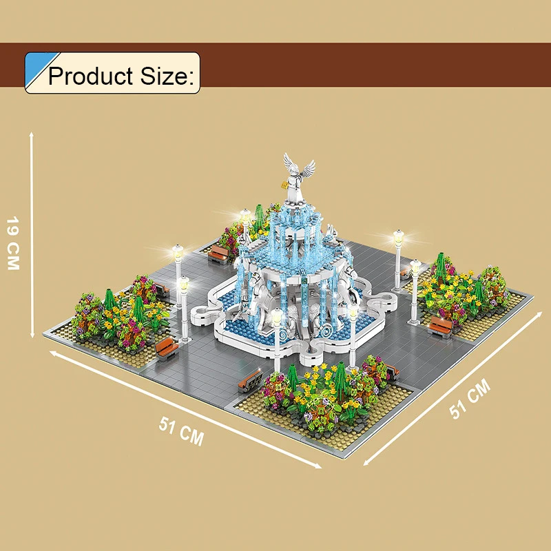 MOULD KING 2960PCS MOC The Angel Square Model Building Blocks Streetview Bricks Toys With Led Light Sets Kids Christmas Gifts
MOULD KING 2960PCS MOC The Angel Square Model Building Blocks Streetview Bricks Toys With Led Light Sets Kids Christmas Gifts