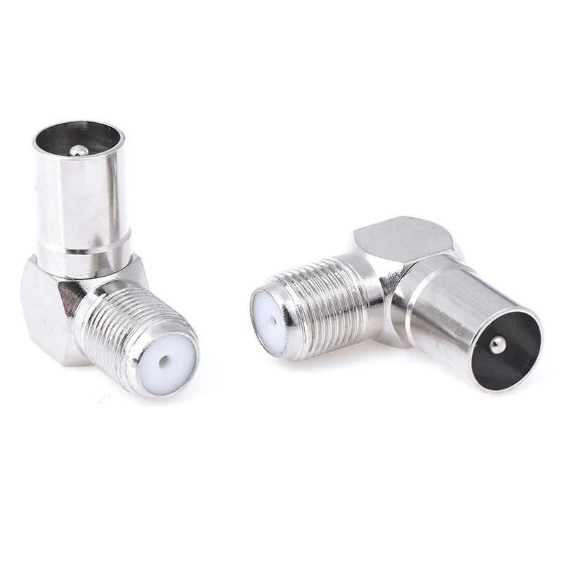 2pcs/Set Aluminium Alloy Right Angle TV Aerial Antenna Plug Connector Adapter Plug To Socket Coax Cable
2pcs/Set Aluminium Alloy Right Angle TV Aerial Antenna Plug Connector Adapter Plug To Socket Coax Cable