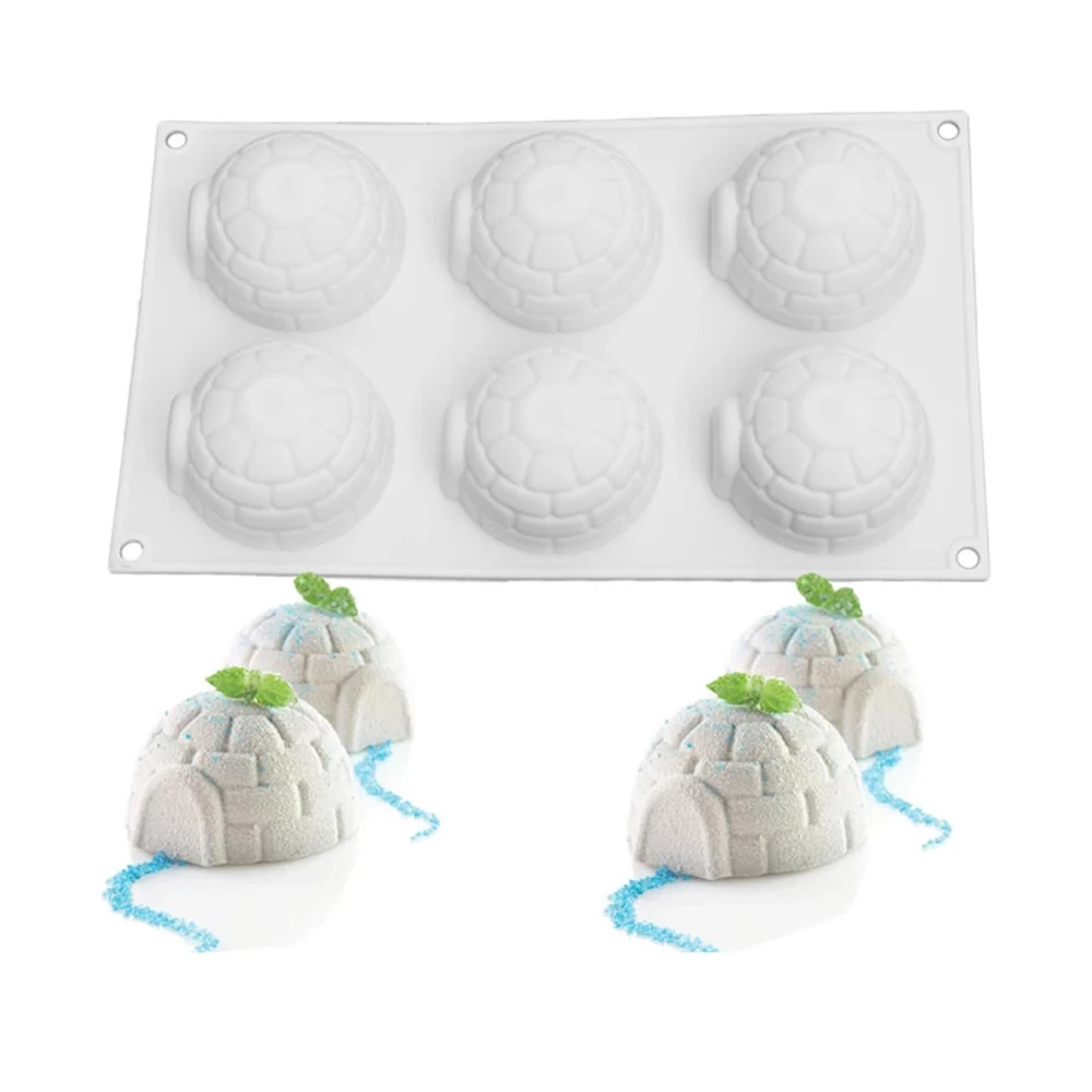 2021 New 6 Cavity 3d Igloo Silicone Cake Mold For Mousses Ice Cream Chiffon Mousse Mold Kitchen Bakery Baking Accessories
2021 New 6 Cavity 3d Igloo Silicone Cake Mold For Mousses Ice Cream Chiffon Mousse Mold Kitchen Bakery Baking Accessories