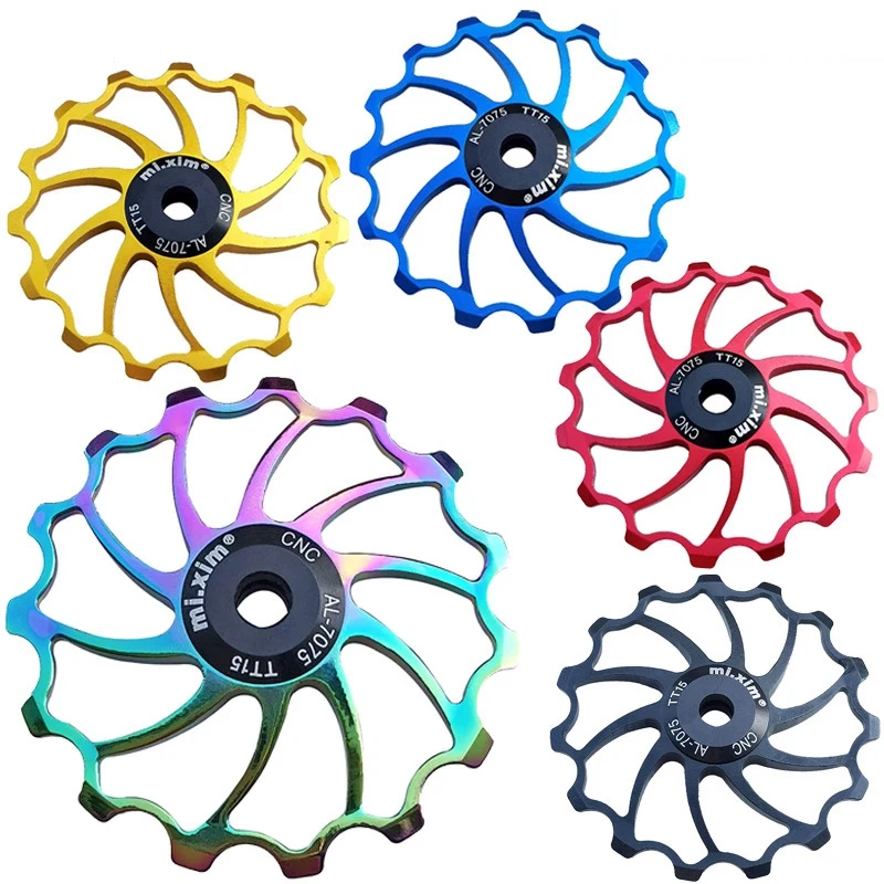 Mi.Xim Bike Derailleur Pulley 15T Aluminum Jockey Wheel Bike Guide Roller for MTB Road Bike Folding Bike
Mi.Xim Bike Derailleur Pulley 15T Aluminum Jockey Wheel Bike Guide Roller for MTB Road Bike Folding Bike
