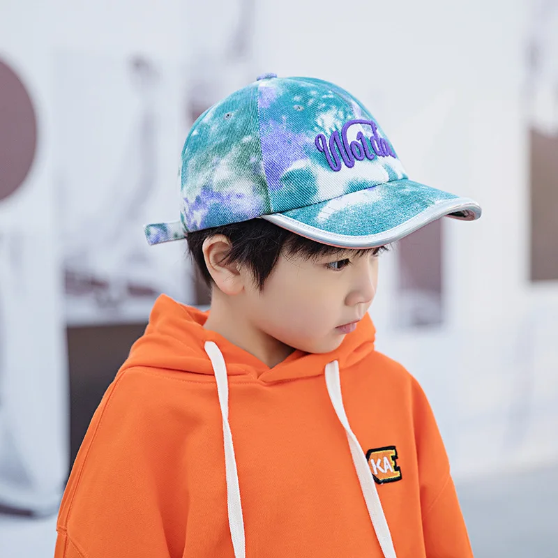 Spring And Summer Hat Kids Alphabet Embroidery Baseball Cap Children Fashion Tie-dye Caps
Spring And Summer Hat Kids Alphabet Embroidery Baseball Cap Children Fashion Tie-dye Caps