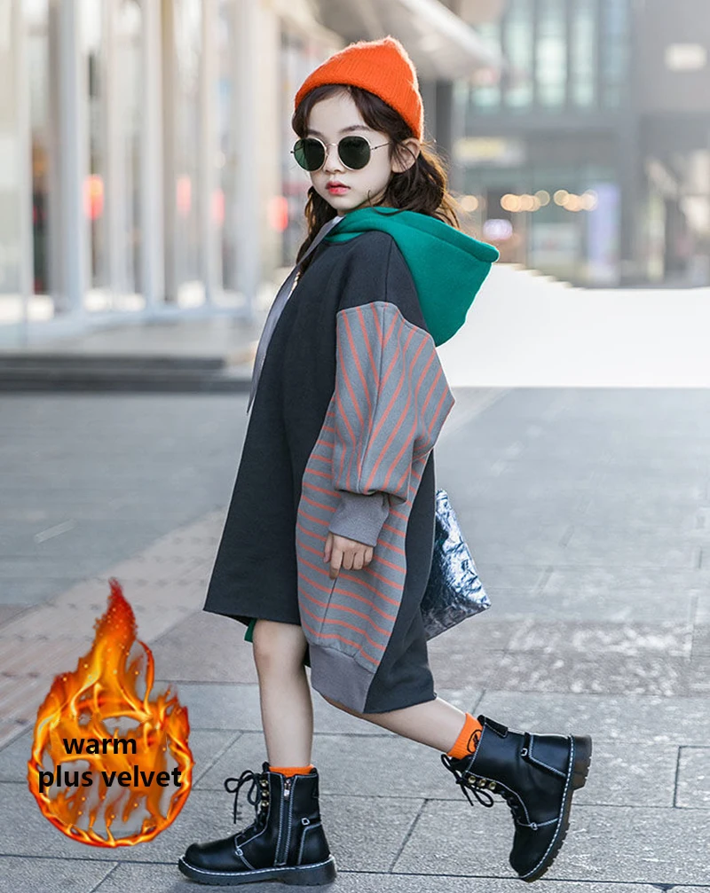 New Hit Color Cotton Winter Warm Sweatshirts For Girls Plus Velvet Teenager Kids Hoodies Thicken T-Shirt Children Clothing
New Hit Color Cotton Winter Warm Sweatshirts For Girls Plus Velvet Teenager Kids Hoodies Thicken T-Shirt Children Clothing