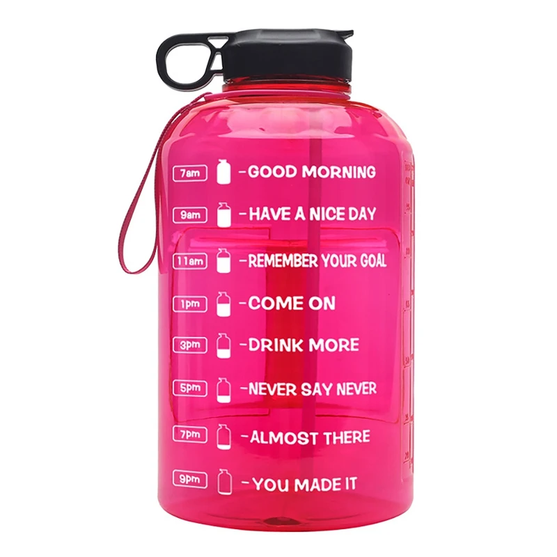 Gallon Motivational Water Bottle Leakproof BPA Sports Water Bottle With Straw For Fitness Outdoor Enthusiasts
Gallon Motivational Water Bottle Leakproof BPA Sports Water Bottle With Straw For Fitness Outdoor Enthusiasts