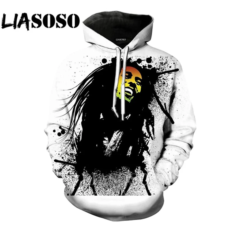 LIASOSO 3D Print Women Men Singer Reggae Bob Marley Hoodie Hoodies Long Sweatshirts Casual Harajuku Tops Tracksuit Pullover D674
LIASOSO 3D Print Women Men Singer Reggae Bob Marley Hoodie Hoodies Long Sweatshirts Casual Harajuku Tops Tracksuit Pullover D674