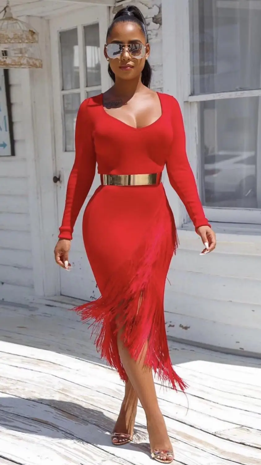 2019 New Women black khaki red fashion O-neck long sleeve Bodycon Celebrity evening Party Bandage dresses
2019 New Women black khaki red fashion O-neck long sleeve Bodycon Celebrity evening Party Bandage dresses