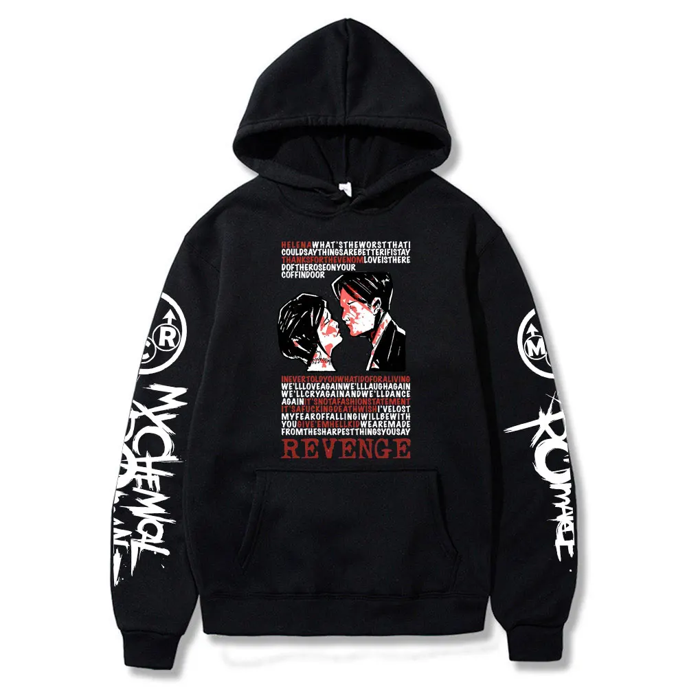 Rock My Chemical Romance Hoodies Punk Sweatshirt 2021 NEW Printed Fashion Costume Summer Kawaii Unisex Harajuku Fans Tops
Rock My Chemical Romance Hoodies Punk Sweatshirt 2021 NEW Printed Fashion Costume Summer Kawaii Unisex Harajuku Fans Tops