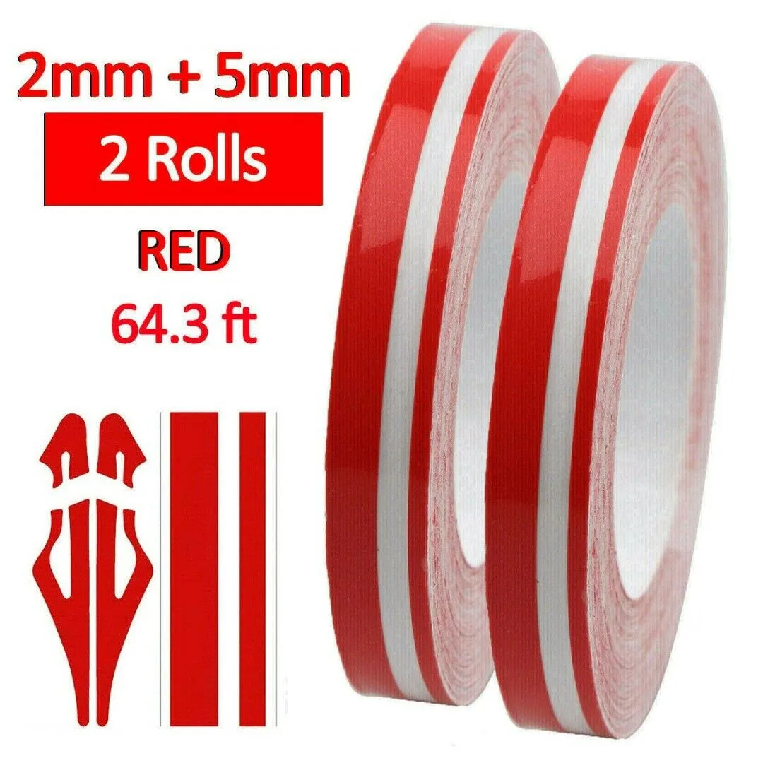 New Arrival 2pcs 9.8M Red Pin Striping Stripe Vinyl Tape Decal Sticker For Car Motorcycle Exterior Decorative Parts
New Arrival 2pcs 9.8M Red Pin Striping Stripe Vinyl Tape Decal Sticker For Car Motorcycle Exterior Decorative Parts