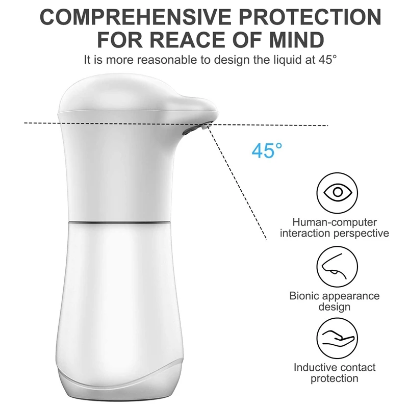 Automatic Touchless Soap Dispenser Fast Induction Infrared Sensor Battery Liquid Foaming Hand Sanitizers Bottle Machine
Automatic Touchless Soap Dispenser Fast Induction Infrared Sensor Battery Liquid Foaming Hand Sanitizers Bottle Machine