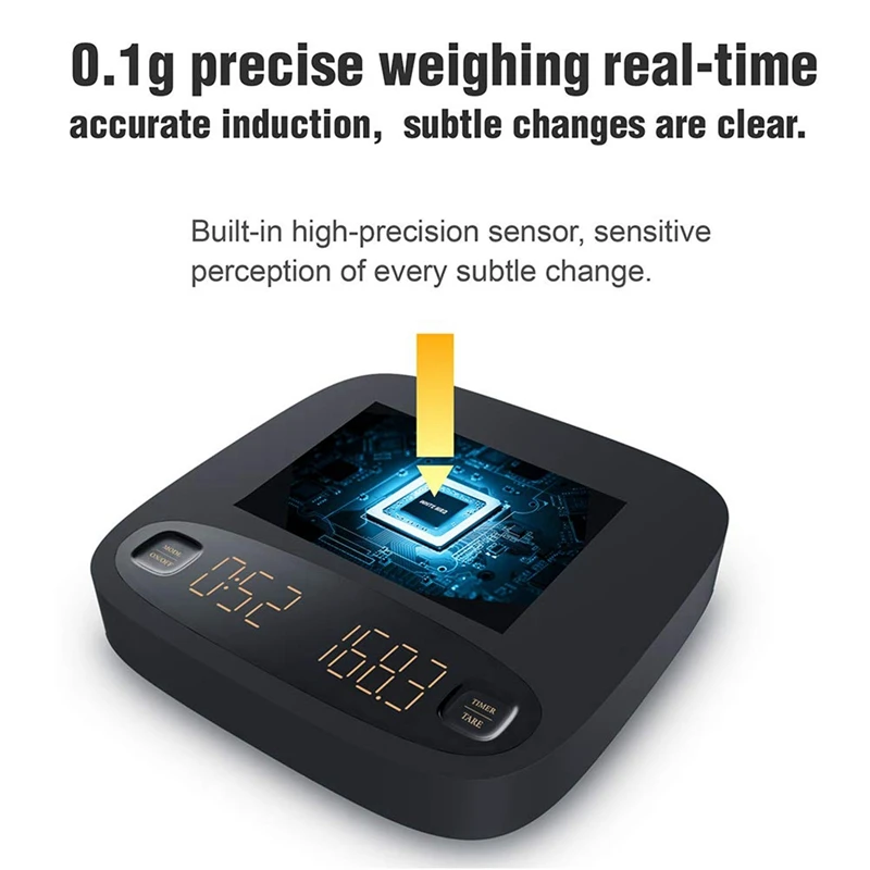 Digital Coffee Scale with Timer,Electronic Hand Drip Coffee Scales with Removable Cover,Weight Scale Multifunction Pro
Digital Coffee Scale with Timer,Electronic Hand Drip Coffee Scales with Removable Cover,Weight Scale Multifunction Pro