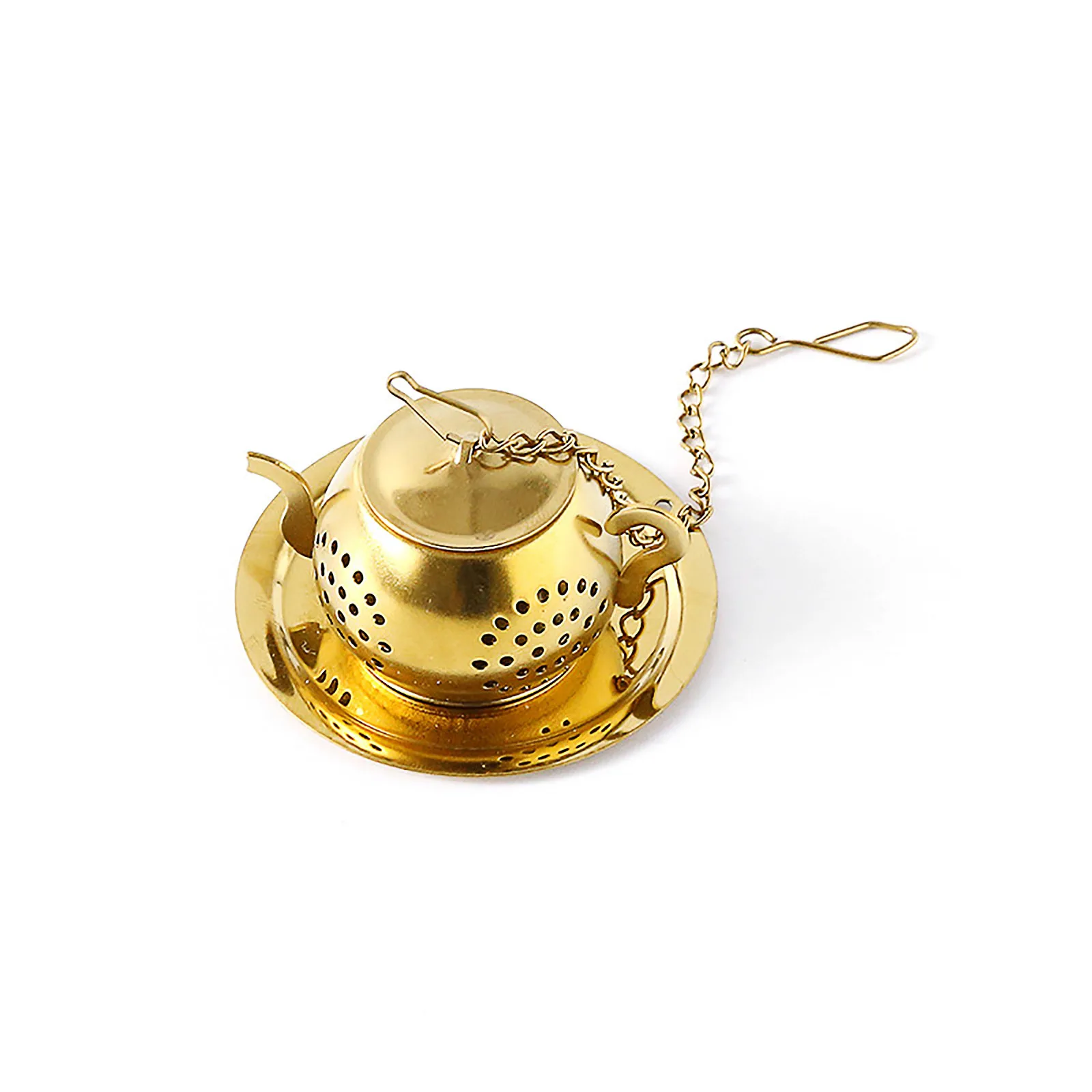 Practical Loose Leaf Tea Infuser,reusable Stainless Steel Tea Ball,fine Mesh Tea Strainer Utility Products Home Accessories
Practical Loose Leaf Tea Infuser,reusable Stainless Steel Tea Ball,fine Mesh Tea Strainer Utility Products Home Accessories