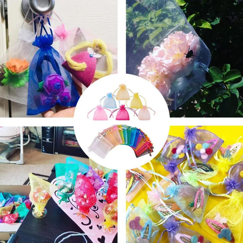 Organza Bags Sachets Gift Pouch Wedding Favor Bags Packaging Candy Pouches with Mix Color for Jewelry Party Gifts Sweets 100PCS
Organza Bags Sachets Gift Pouch Wedding Favor Bags Packaging Candy Pouches with Mix Color for Jewelry Party Gifts Sweets 100PCS