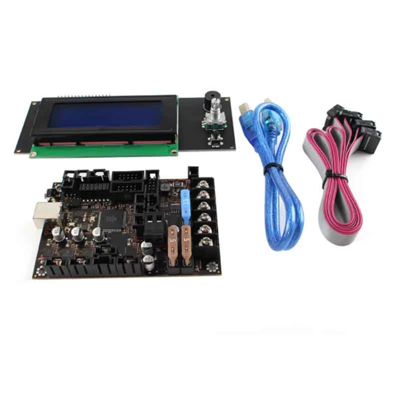 2004 LCD Display + EinsyRambo 1.1B Mainboard for Prusa I3 MK3 with 4 Trinamic TMC2130 Control 4 Mosfet Switched Outputs
2004 LCD Display + EinsyRambo 1.1B Mainboard for Prusa I3 MK3 with 4 Trinamic TMC2130 Control 4 Mosfet Switched Outputs