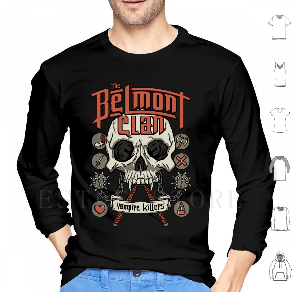 The Belmont Clan Hoodie Long Sleeve Castlevania Nes Belmont Gaming Retro Vampire Skull
The Belmont Clan Hoodie Long Sleeve Castlevania Nes Belmont Gaming Retro Vampire Skull