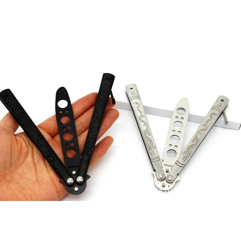 Stainless Colorful Knife Steel Butterfly Training Balisong Trainer Tool Blunt Camping Outdoor Tools Comb
Stainless Colorful Knife Steel Butterfly Training Balisong Trainer Tool Blunt Camping Outdoor Tools Comb