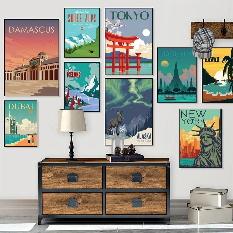 Travel City Canvas Painting Decoration New York Paris Landscape Nordic Posters and Prints Wall Art Picture for Living Room Decor
Travel City Canvas Painting Decoration New York Paris Landscape Nordic Posters and Prints Wall Art Picture for Living Room Decor