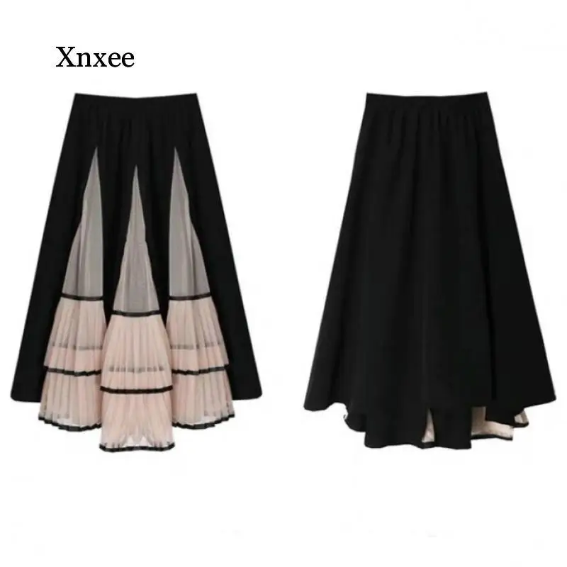 Retro Style High Waisted Pleated Skirt Women Mesh Half Body A-Linelong Bubble Skirts Y2K Elegant Tide Spring Summer Clothing
Retro Style High Waisted Pleated Skirt Women Mesh Half Body A-Linelong Bubble Skirts Y2K Elegant Tide Spring Summer Clothing