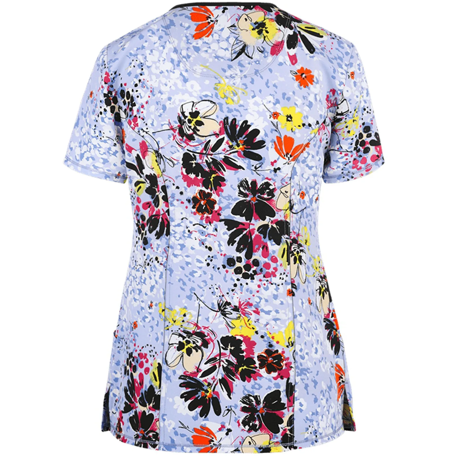 Comfort Clothes Print Flowers Pattern Women's short sleeve V-neck pocket care top Plus Size Tops For Europe and America Ladies
Comfort Clothes Print Flowers Pattern Women's short sleeve V-neck pocket care top Plus Size Tops For Europe and America Ladies