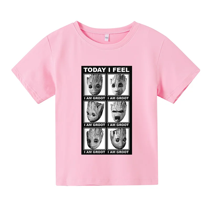 Groot Guardians of the Galaxy Funny T-Shirt Summer movement Fashion Print Pure cotton Round neck Children's T-Shirt Top
Groot Guardians of the Galaxy Funny T-Shirt Summer movement Fashion Print Pure cotton Round neck Children's T-Shirt Top