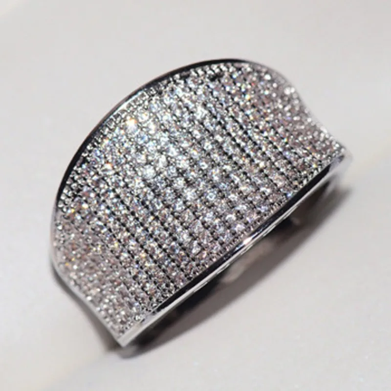 Popular Full Bing Iced Out AAA+ CZ Ladies Ring Inlaid Rhinestone Crystal for Women Party Wedding Engagement Jewelry
Popular Full Bing Iced Out AAA+ CZ Ladies Ring Inlaid Rhinestone Crystal for Women Party Wedding Engagement Jewelry