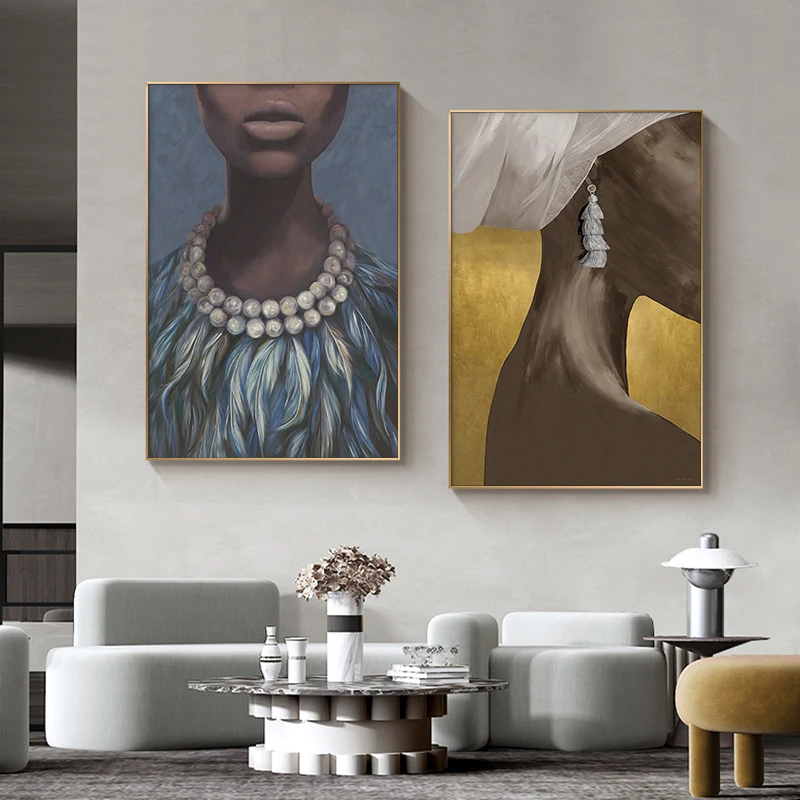 African Indian Black Woman Poster Modern Abstract Figure Canvas Painting for Living Room Wall Art Pictures Interior Home Decor
African Indian Black Woman Poster Modern Abstract Figure Canvas Painting for Living Room Wall Art Pictures Interior Home Decor