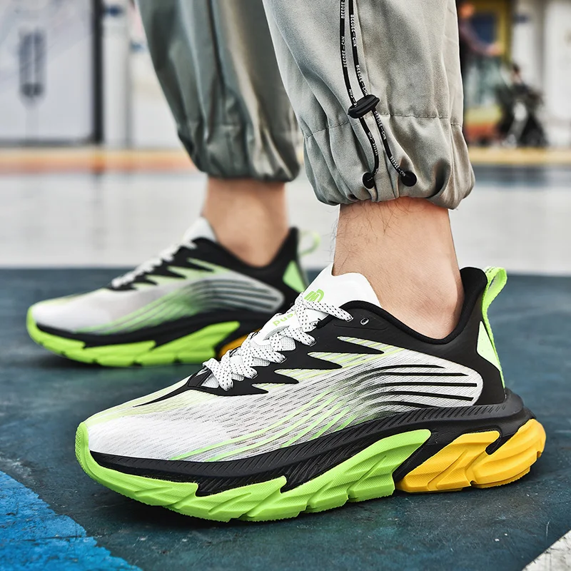 Sports Shoes Spring Breathable Running Shoes Men Shock Absorption Air Cushion Sneakers Shoes Ultra Light Casual Shoes Size 39-46
Sports Shoes Spring Breathable Running Shoes Men Shock Absorption Air Cushion Sneakers Shoes Ultra Light Casual Shoes Size 39-46