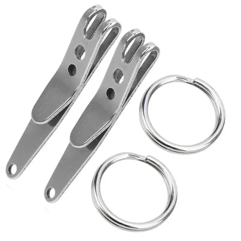 Belt Clip Keychain Pocket Clip Flexible Stainless Steel Belt Clip Pocket Clip with Stainless Steel Keychains for Hanging Keys
Belt Clip Keychain Pocket Clip Flexible Stainless Steel Belt Clip Pocket Clip with Stainless Steel Keychains for Hanging Keys