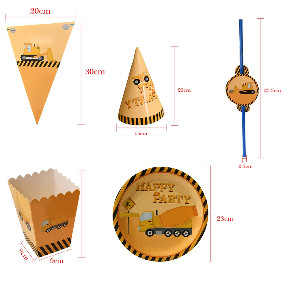 Construction Birthday Party Supplies Truck Car Tractor Transportation Disposable Tableware Decorations Set For Boys Girls
Construction Birthday Party Supplies Truck Car Tractor Transportation Disposable Tableware Decorations Set For Boys Girls