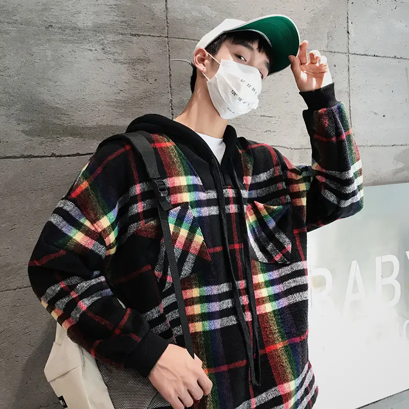 Men's sweatshirt 2020 Autumn winter new slim solid color plaid print hoodie sweatshirt loose casual personality youth men's wear
Men's sweatshirt 2020 Autumn winter new slim solid color plaid print hoodie sweatshirt loose casual personality youth men's wear