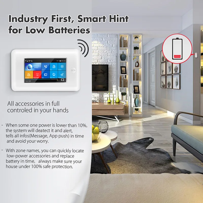 PG106 WIFI+GSM GPRS Wireless Home Security Burglar Alarm System APP Remote Control Alarm for Android and IOS EU Plug
PG106 WIFI+GSM GPRS Wireless Home Security Burglar Alarm System APP Remote Control Alarm for Android and IOS EU Plug