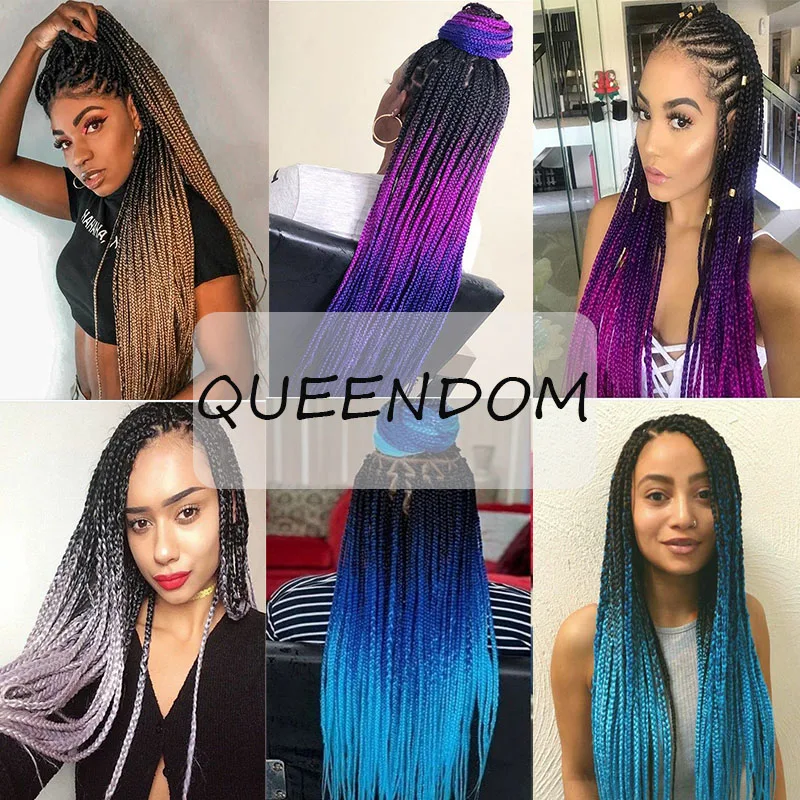 24 " Long Ombre Box Braids Hair Crochet Hair Synthetic Pre Stretched Braiding Hair Soft Colorful Crochet Braid Hair Extensions
24 " Long Ombre Box Braids Hair Crochet Hair Synthetic Pre Stretched Braiding Hair Soft Colorful Crochet Braid Hair Extensions