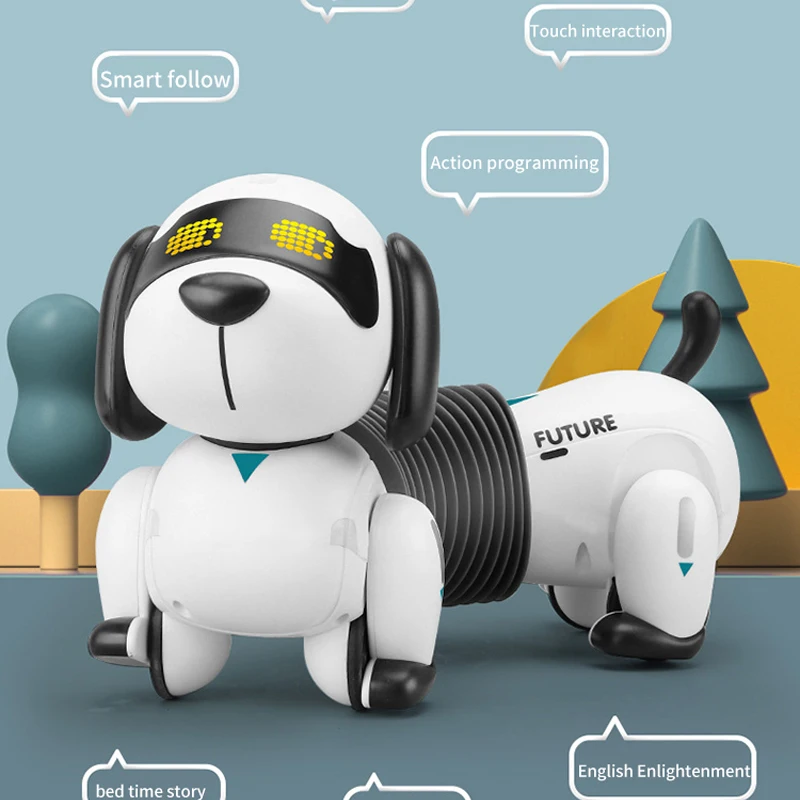 Smart Remote Control Robot dog Kids Toy Talking&Walk&Dance Intelligent Dog Electronic Pets Toys robot toys for kids | Игрушки и