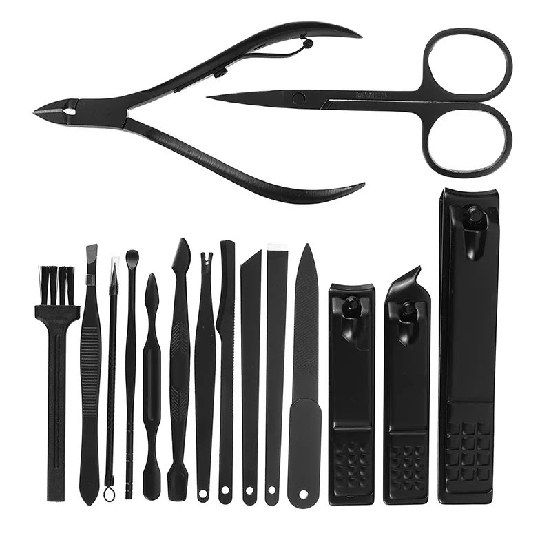 16pcs/set New Manicure Nail Clippers Pedicure Set Portable Travel Hygiene Kit Stainless Steel Nail Cutter Tool Set
16pcs/set New Manicure Nail Clippers Pedicure Set Portable Travel Hygiene Kit Stainless Steel Nail Cutter Tool Set