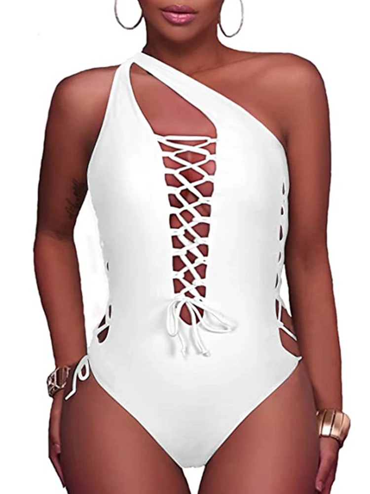 Новинка 2022 сексуальный цельный купальный костюм с вырезами женская одежда для