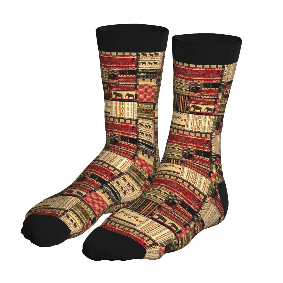 African Elephants Pattern Socks Men's 5% Spandex Creative Socks Winter Ethnic Tribal Boho Gift Idea
African Elephants Pattern Socks Men's 5% Spandex Creative Socks Winter Ethnic Tribal Boho Gift Idea